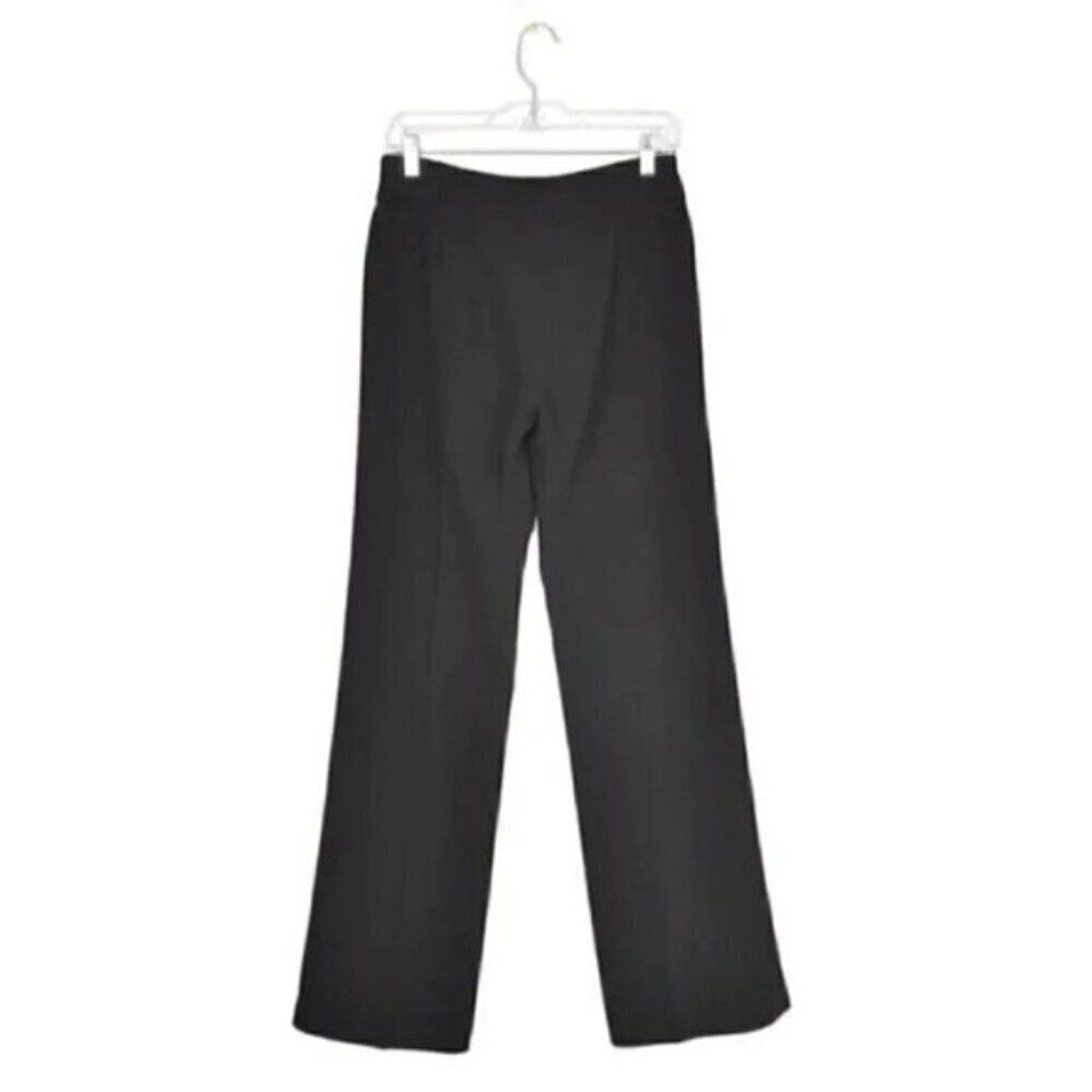 Sandra Angelozzi  Couture Wide Leg Black Pants Lined Size 6 - Picture 4 of 10